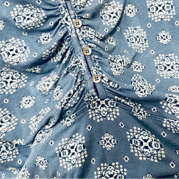 Free People Sydney Chambray Blue Top Size Medium Excellent Preloved Cond… - Picture 7 of 11